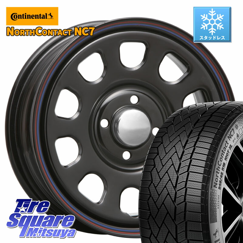 コンチネンタル NorthContact NC7 スタッドレス ミツヤ 正規品 185/60R15 MLJ デイトナ SS DAYTONA SS 15インチ 15 X 6.0J +30 4穴 100