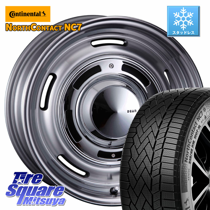コンチネンタル NorthContact NC7 スタッドレス ミツヤ 正規品 225/45R17 CRIMSON ディーン クロスカントリー グレー 17インチ 17 X 7.0J +47 5穴 114.3