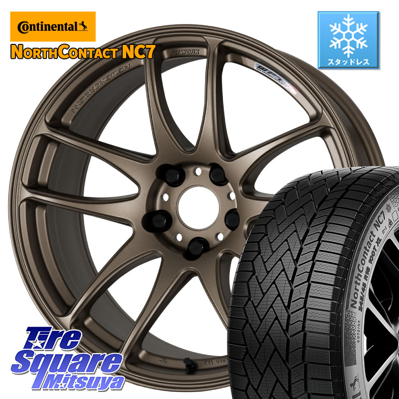 コンチネンタル NorthContact NC7 スタッドレス ミツヤ 正規品 235/60R18 WORK ワーク EMOTION エモーション CR kiwami 極 18インチ 18 X 8.5J +38 5穴 114.3 アウトランダーPHEV