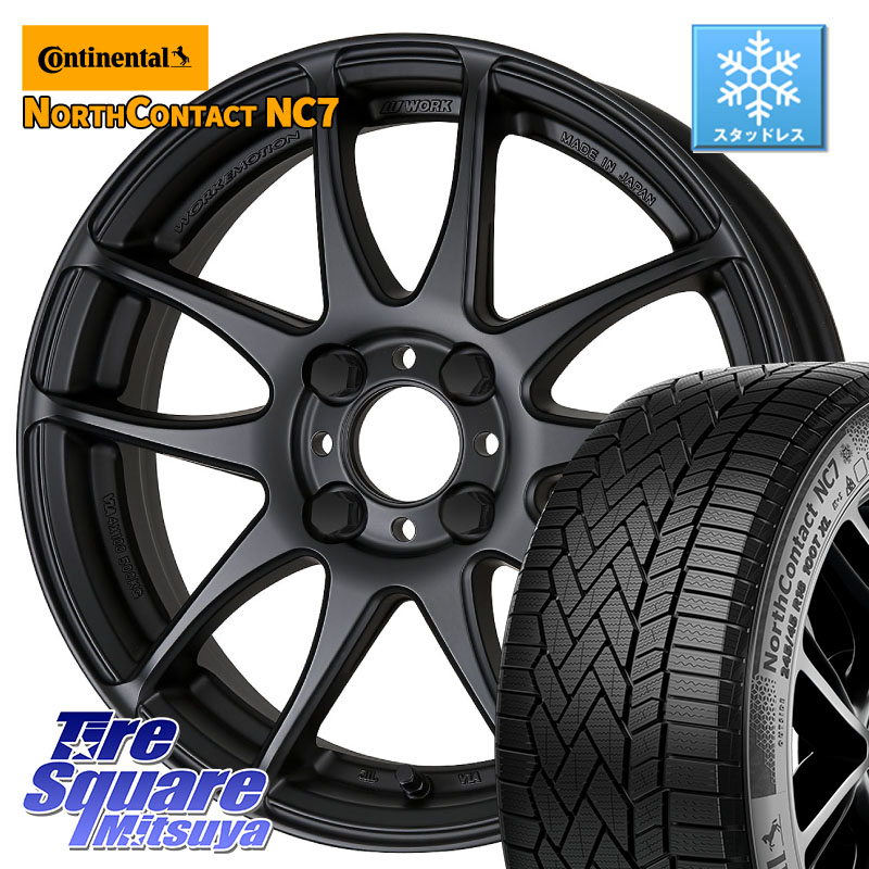 コンチネンタル NorthContact NC7 スタッドレス ミツヤ 正規品 195/60R16 WORK EMOTION CR Kiwami 極 ホイール 16インチ 16 X 6.5J +52 4穴 100 E13ノートクロスオーバー 100,936円