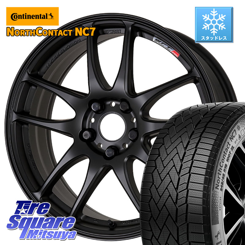 コンチネンタル NorthContact NC7 スタッドレス ミツヤ 正規品 235/60R18 WORK ワーク EMOTION エモーション CR kiwami 極 18インチ 18 X 8.5J +38 5穴 114.3 アウトランダーPHEV