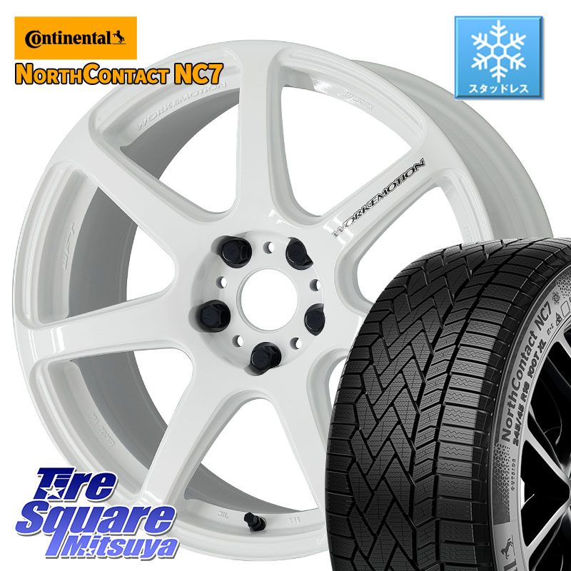 コンチネンタル NorthContact NC7 スタッドレス ミツヤ 正規品 235/60R18 WORK ワーク EMOTION エモーション T7R 18インチ 18 X 8.5J +45 5穴 114.3 CX-60