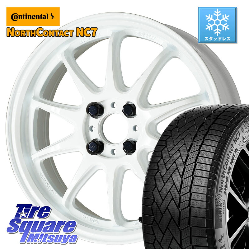 コンチネンタル NorthContact NC7 スタッドレス ミツヤ 正規品 195/60R16 WORK ワーク EMOTION エモーション ZR10 16インチ 16 X 6.5J +38 4穴 100 E13オーラ