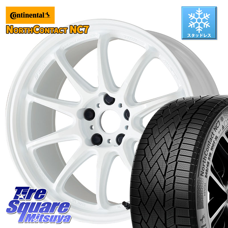 コンチネンタル NorthContact NC7 スタッドレス ミツヤ 正規品 235/55R19 WORK ワーク EMOTION エモーション ZR10 19インチ 19 X 8.5J +30 5穴 114.3