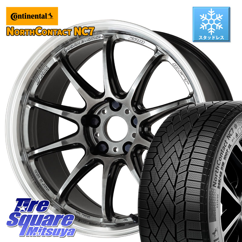 コンチネンタル NorthContact NC7 スタッドレス ミツヤ 正規品 235/50R18 WORK ワーク EMOTION エモーション ZR10 GTKRC 5H 18インチ 18 X 8.5J +38 5穴 114.3 30系アルファード 30系ヴェルファイア 20系アルファード