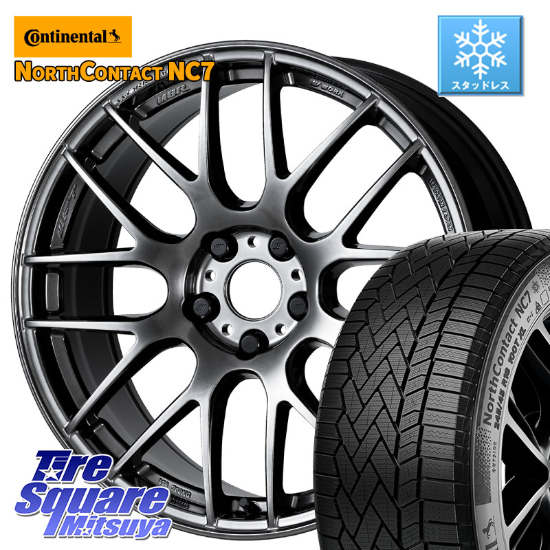 コンチネンタル NorthContact NC7 スタッドレス ミツヤ 正規品 225/55R18 WORK ワーク EMOTION エモーション M8R GTK 18インチ 18 X 7.5J +53 5穴 100 GT系スバルXV