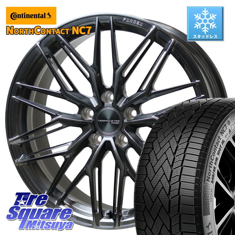 コンチネンタル NorthContact NC7 スタッドレス ミツヤ 正規品 255/45R20HotStuff TSF-03 BRSC トラフィックスターフォージド 20インチ 20X8.5J(M14B) 38 5穴 114.3 レクサスNX20系｜タイヤスクエアミツヤ