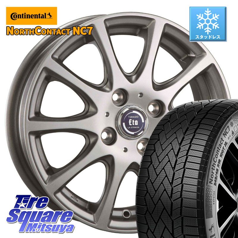 コンチネンタル NorthContact NC7 スタッドレス ミツヤ 正規品 195/60R16阿部商会 ティラード イータ 16X6.0J 42 4穴 100 E13オーラ｜タイヤスクエアミツヤ 64,092円