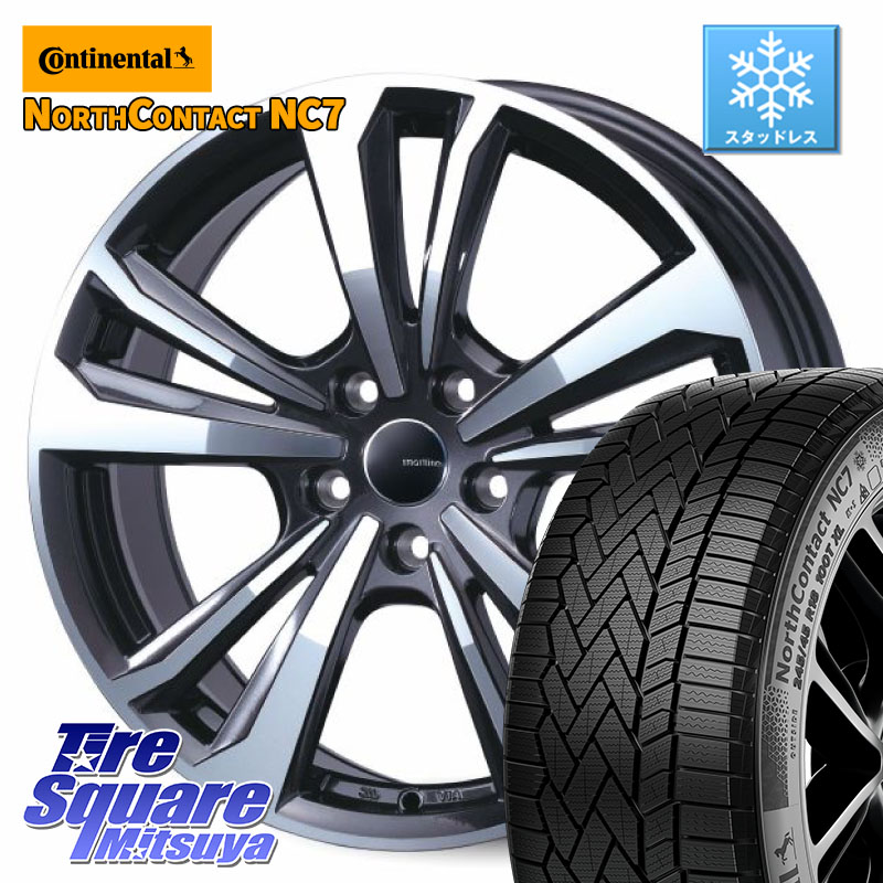 コンチネンタル NorthContact NC7 スタッドレス ミツヤ 正規品 215/60R17 TARGA smartline365 スマートライン 17 X 6.5J(C4 C41) +30 4穴 108 シトロエン C4 C41系