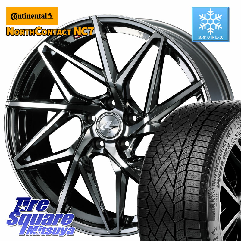 コンチネンタル NorthContact NC7 スタッドレス ミツヤ 正規品 235/50R19 WEDS 40627 レオニス LEONIS IT 19インチ 19 X 8.0J +43 5穴 114.3 BT5レガシィアウトバック SL系フォレスター