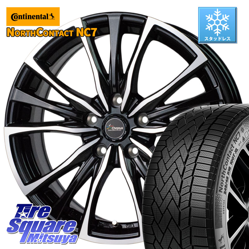 コンチネンタル NorthContact NC7 スタッドレス ミツヤ 正規品 235/50R20 HotStuff Chronus クロノス CH-110 CH110 ホイール 20インチ 20 X 8.5J +35 5穴 114.3