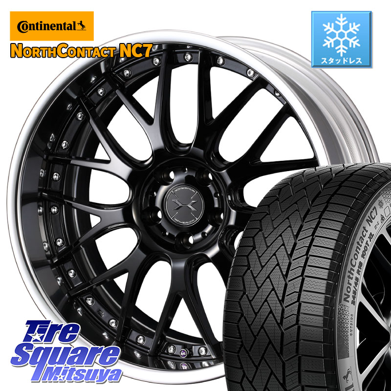 コンチネンタル NorthContact NC7 スタッドレス ミツヤ 正規品 235/50R19WEDS MAVERICK 709M S-LoDisk 19インチ 2ピース 19X8.5J 45 5穴 114.3 BT5レガシィアウトバック｜タイヤスクエアミツヤ