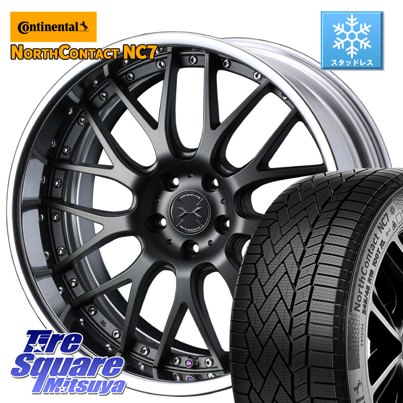 コンチネンタル NorthContact NC7 スタッドレス ミツヤ 正規品 235/50R19WEDS MAVERICK 709M S-LoDisk 19インチ 2ピース 19X8.0J 39 5穴 114.3 NX レクサス ハリアー|タイヤスクエアミツヤ