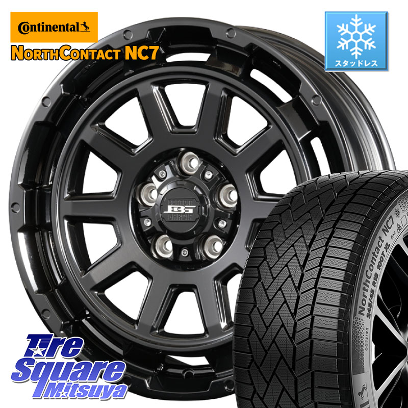 コンチネンタル NorthContact NC7 スタッドレス ミツヤ 正規品 225/45R17 KOSEI ボトムガルシア ディグレ ホイール 17 X 7.0J +40 5穴 114.3 GRヤリスRSノーマルキャリパー