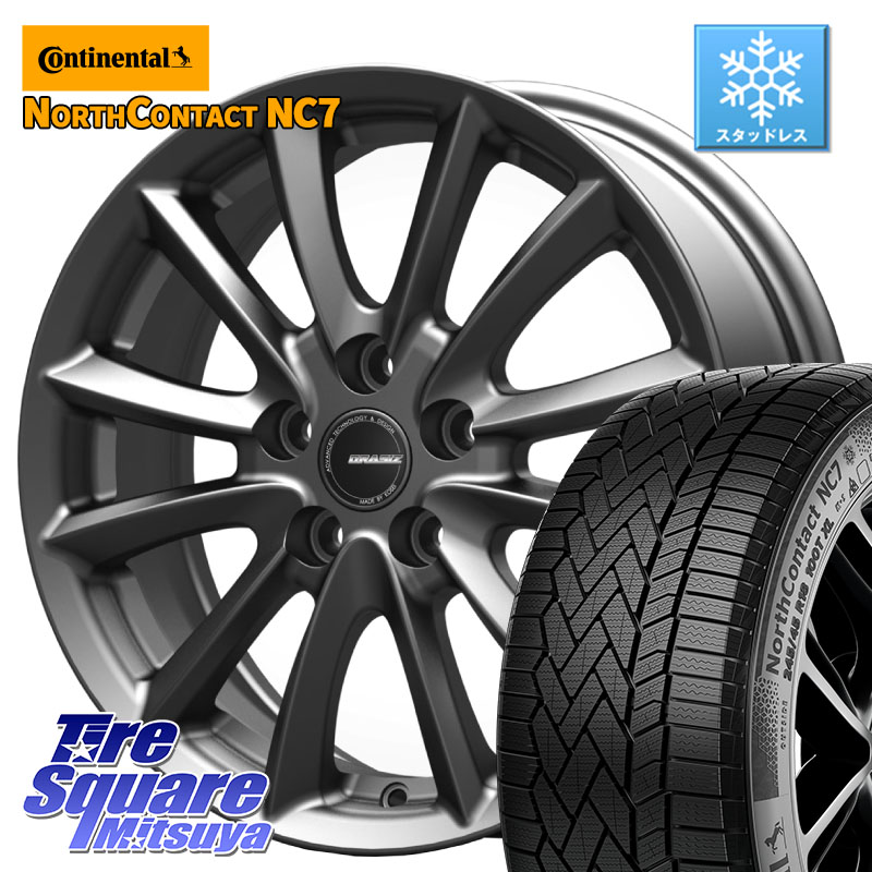 コンチネンタル NorthContact NC7 スタッドレス ミツヤ 正規品 235/60R18KOSEI クレイシズVS6 QRA800Gホイール 18X7.0J 48 5穴 114.3 CX-5 CX5 MAZDA CX-7 CX7 MAZDA CR-V|タイヤスクエアミツヤ