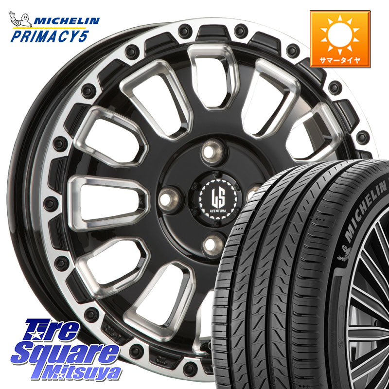 阿部商会 LA STRADA AVENTURA アヴェンチュラ 16インチ 16 X 6.0J +40 4穴 100 ミシュラン PRIMACY5 プライマシー5 91W 正規 205/55R16 E13オーラ 101,431円