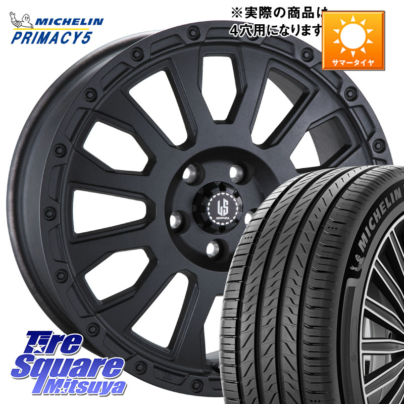 ミシュラン PRIMACY5 プライマシー5 102V XL 正規 215/65R16阿部商会 LA STRADA AVENTURA アヴェンチュラ BK 16インチ 16X6.0J 40 4穴 100 ロッキー ガソリン車 4穴 ライズ ガソリン車 4穴|タイヤスクエアミツヤ