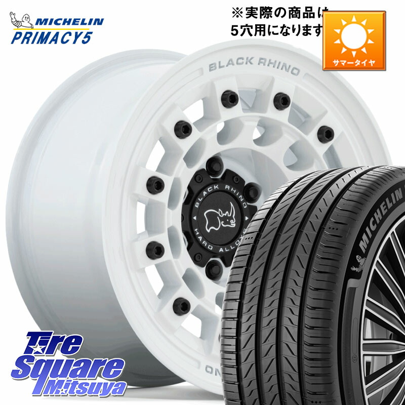 BLACK RHINO FUJI フジ ホイール 17インチ ブラックライノ 17 X 8.0J +30 5穴 114.3 ミシュラン PRIMACY5 プライマシー5 108V XL 正規 235/65R17