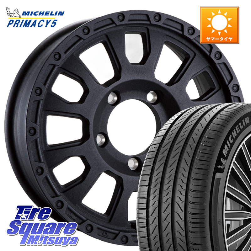 ミシュラン PRIMACY5 プライマシー5 102V XL 正規 215/65R16阿部商会 LA STRADA AVENTURA アヴェンチュラ BK 16インチ 16X5.5J 22 5穴 139.7 ジムニー専用(要オーバーフェンダー等) AZオフロード カスタムサイズ|タイヤスクエアミツヤ