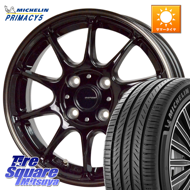 ミシュラン PRIMACY5 プライマシー5 88W XL 正規 205/45R17HotStuff G・SPEED P-07 ジー・スピード ホイール 17インチ 17X6.5J 45 4穴 100 ロードスター(ローダウン等) ロードスターRF キューブ CUBE 日産 アクア MAZDA2 マツダ2(デミオ) ヤリス カスタム前提 フリード｜タイヤスクエアミツヤ
