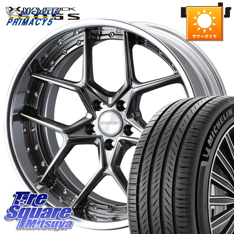 WEDS MAVERICK 1505S BK S-LoDisk 2ピース ホイール 19インチ 19 X 7.5J +43 5穴 114.3 ミシュラン PRIMACY5 プライマシー5 96W XL 正規 235/40R19 CY2アコード 70系カムリ