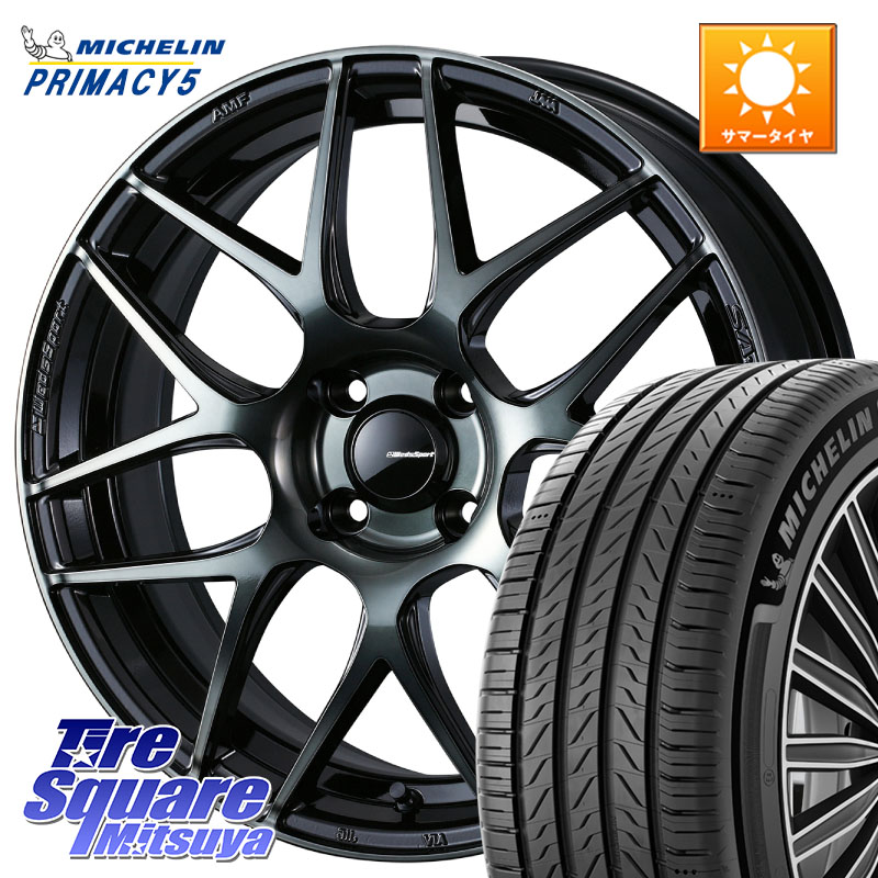 ミシュラン PRIMACY5 プライマシー5 91W XL 正規 215/45R17WEDS WedsSport SA-27R SA27R ウェッズ スポーツ ホイール 17インチ 17X6.5J 50 4穴 100 FITクロスター アクア｜タイヤスクエアミツヤ 111,775円