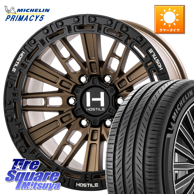 HOSTILE H129 MOJAVE モハベ BR ホイール 17インチ 17 X 9.0J +0 6穴 139.7 ミシュラン PRIMACY5 プライマシー5 112H 正規 265/65R17