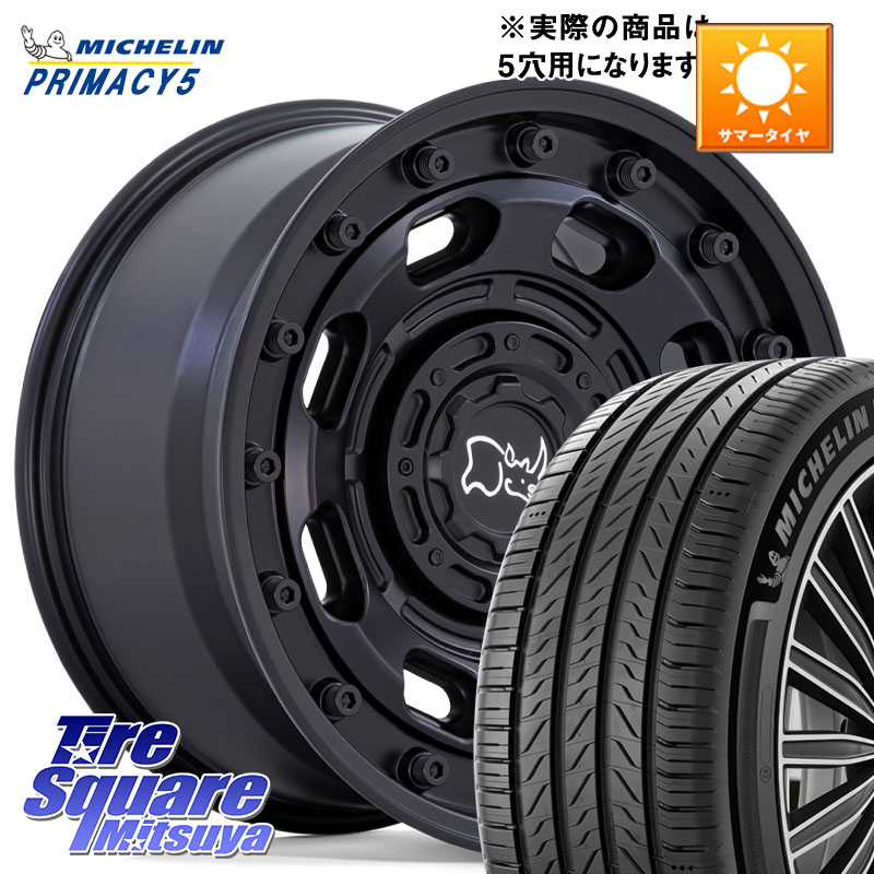 BLACK RHINO ATLAS アトラス BK ホイール 17インチ ブラックライノ 17 X 8.0J +38 5穴 114.3 ミシュラン PRIMACY5 プライマシー5 95W XL 正規 215/50R17