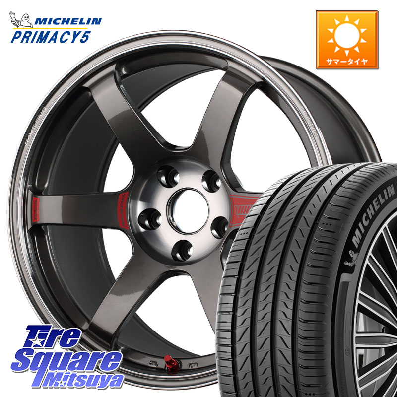 RAYS 【欠品次回10~11月】 VOLK RACING TE37 SAGA SL TE37 ホイール 17インチ 17 X 7.5J +47 5穴 114.3 ミシュラン PRIMACY5 プライマシー5 91W XL 正規 215/45R17