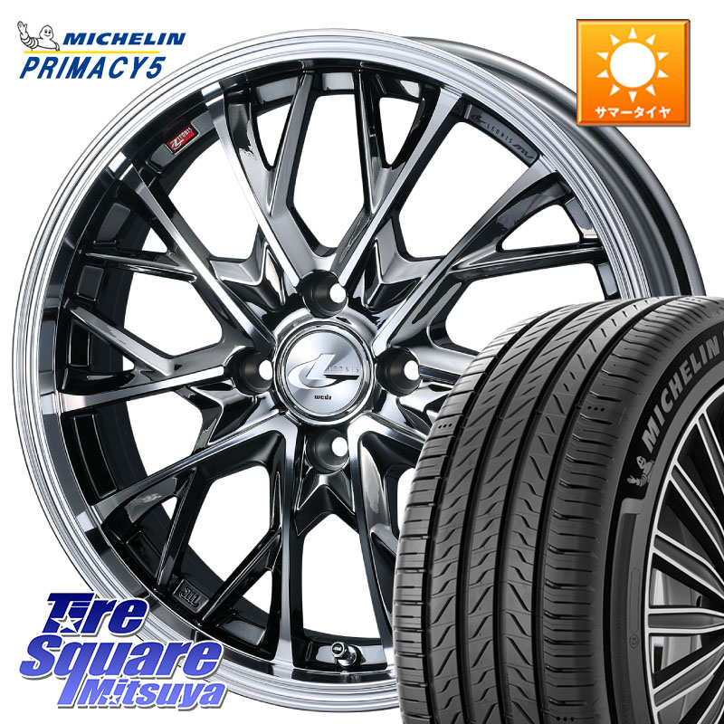 WEDS LEONIS MV レオニス MV BMCMC ホイール 16インチ 16 X 6.0J +42 4穴 100 ミシュラン PRIMACY5 プライマシー5 93V XL 正規 195/60R16 E13オーラ