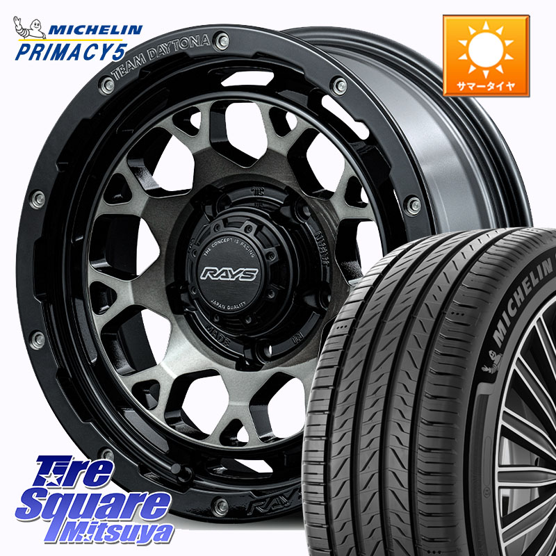 ミシュラン PRIMACY5 プライマシー5 102V XL 正規 215/65R16RAYS 【欠品次回2月末】 TEAM DAYTONA M9+ ※インセット-5 ホイール 16インチ 16X6.0J 0 5穴 139.7 ジムニー専用(要オーバーフェンダー等) ジムニ&minus;シエラ/ノマド(カスタム) AZオフロード カスタムサイズ｜タイヤスクエアミツヤ