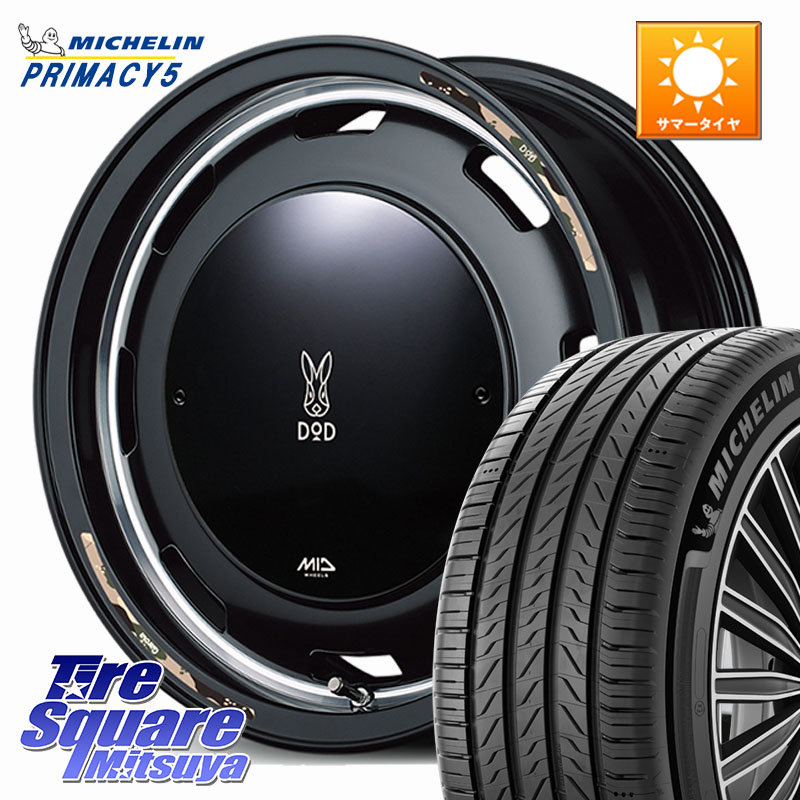 MANARAY MID x DOD ウシャリントバリ ホイール 16インチ 16 X 5.5J +20 5穴 139.7 ミシュラン PRIMACY5 プライマシー5 102V XL 正規 215/65R16 ジムニー専用(要オーバーフェンダー等)