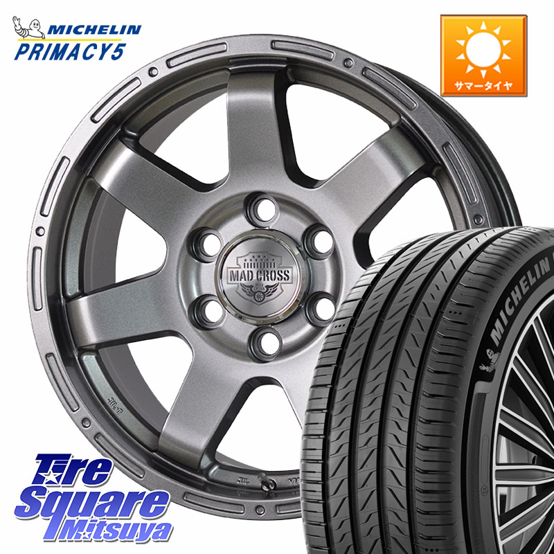 HotStuff MAD CROSS MC-76 ストレートナット仕様トライトン専用 ホイール 18インチ マッドクロス 18 X 7.5J +46 6穴 139.7 ミシュラン PRIMACY5 プライマシー5 110H 正規 265/60R18 トライトンGLS(ナローボディ) トライトンGSR
