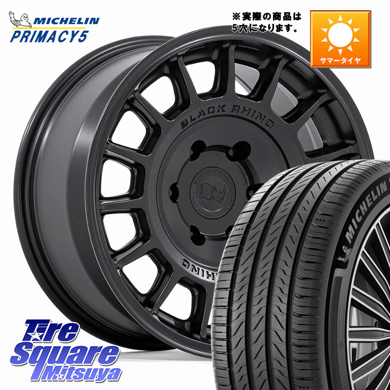 BLACK RHINO VOLL ボル ブラック ホイール 17インチ ブラックライノ 17 X 8.0J +38 5穴 114.3 ミシュラン PRIMACY5 プライマシー5 95W XL 正規 215/50R17