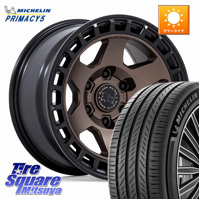 ミシュラン PRIMACY5 プライマシー5 112H 正規 265/65R17BLACK RHINO BAHARI バハリ ホイール 17インチ ブラックライノ 17X8.5J 0 6穴 139.7｜タイヤスクエアミツヤ