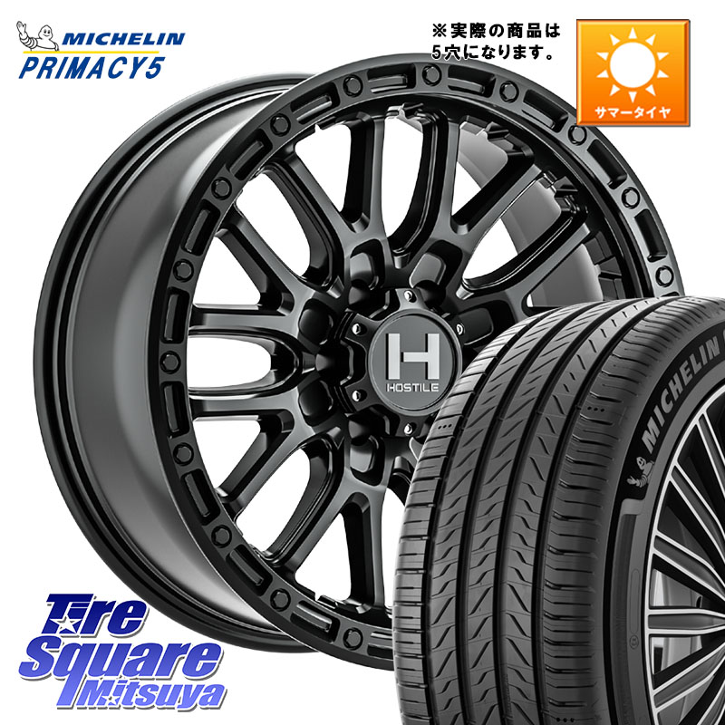 HOSTILE H135 RIDGE CREST JP SPEC ホイール 17インチ◇参考画像 17 X 8.0J +38 5穴 114.3 ミシュラン PRIMACY5 プライマシー5 95W XL 正規 215/50R17