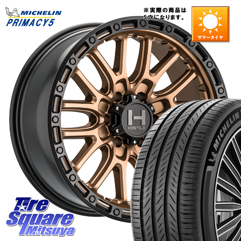 HOSTILE H135 RIDGE CREST JP SPEC ホイール 17インチ◇参考画像 17 X 8.0J +38 5穴 114.3 ミシュラン PRIMACY5 プライマシー5 95W XL 正規 215/50R17