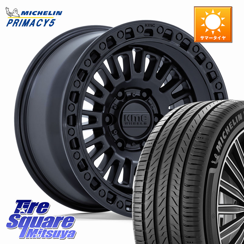 KMC KM554 AZTEC ホイール 17インチ 17 X 8.5J +25 6穴 139.7 ミシュラン PRIMACY5 プライマシー5 112H 正規 265/65R17 150系ランドクルーザープラド トライトンGSR