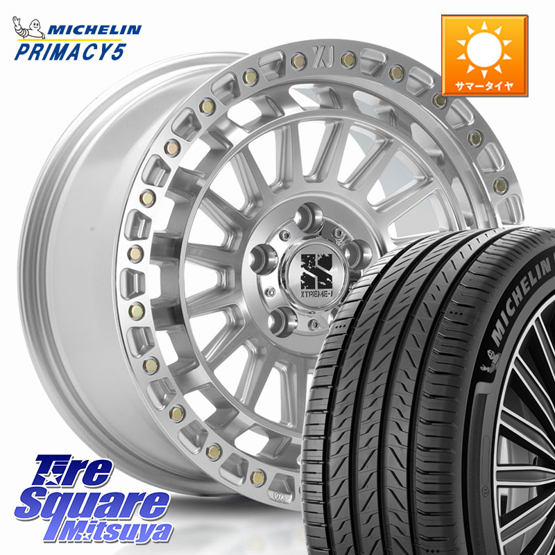 MLJ XJ08 XTREME-J ホイール 18インチ 18 X 8.0J +40 5穴 114.3 ミシュラン PRIMACY5 プライマシー5 99V XL 正規 215/55R18