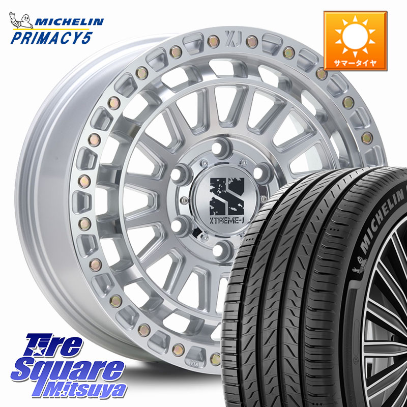 MLJ XJ08 XTREME-J ホイール 18インチ 18 X 8.0J +50 6穴 139.7 ミシュラン PRIMACY5 プライマシー5 110H 正規 265/60R18 トライトンGLS(ナローボディ)