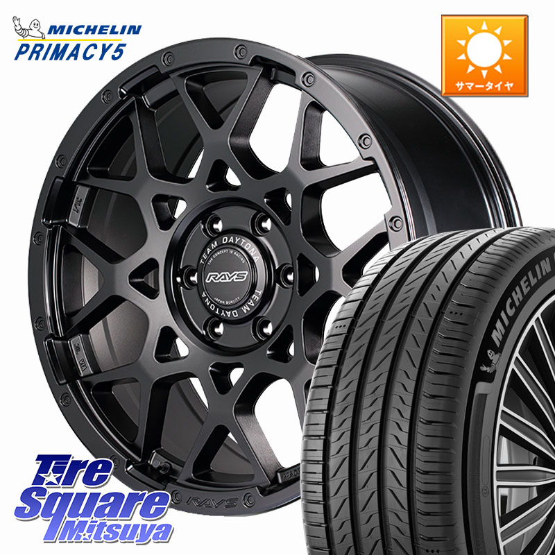 RAYS 【欠品次回7~8月】 TEAM DAYTONA M8 BLACK EDITION ホイール 20インチ 20 X 9.0J(M14) +47 6穴 139.7 ミシュラン PRIMACY5 プライマシー5 113V XL 正規 265/55R20