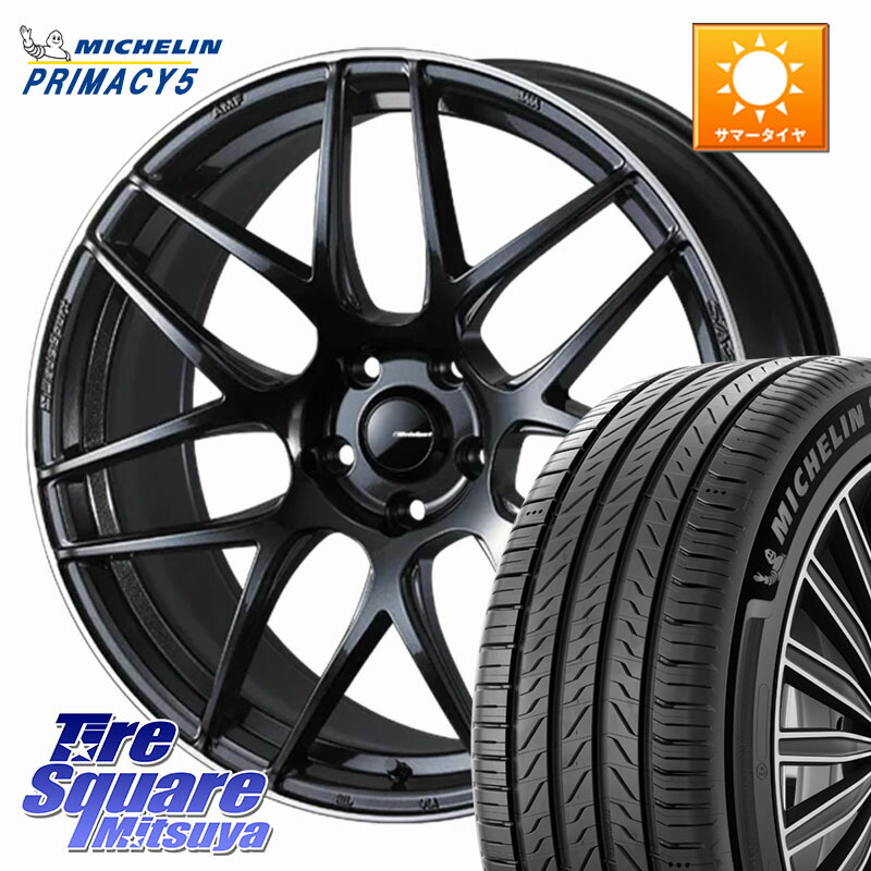 WEDS SA-27R ウェッズ スポーツ ホイール 19インチ 19 X 8.0J +45 5穴 114.3 ミシュラン PRIMACY5 プライマシー5 96W XL 正規 235/40R19 ヤリスクロス CY2アコード 70系カムリ