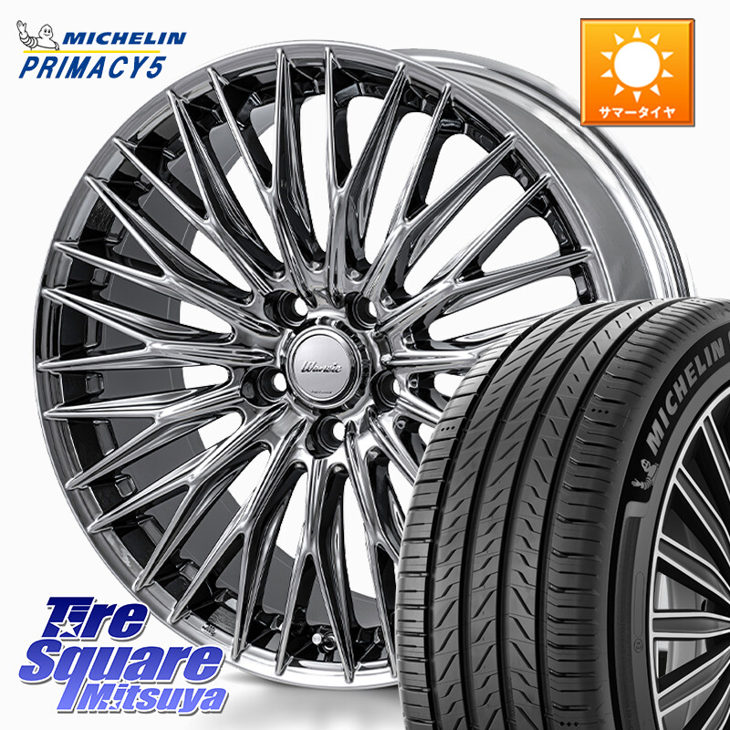 ミシュラン PRIMACY5 プライマシー5 100W XL 正規 245/45R18MONZA Warwic CLYVER クライヴァー ホイール 18インチ 18X7.5J 40 5穴 114.3 シーマ 日産｜タイヤスクエアミツヤ