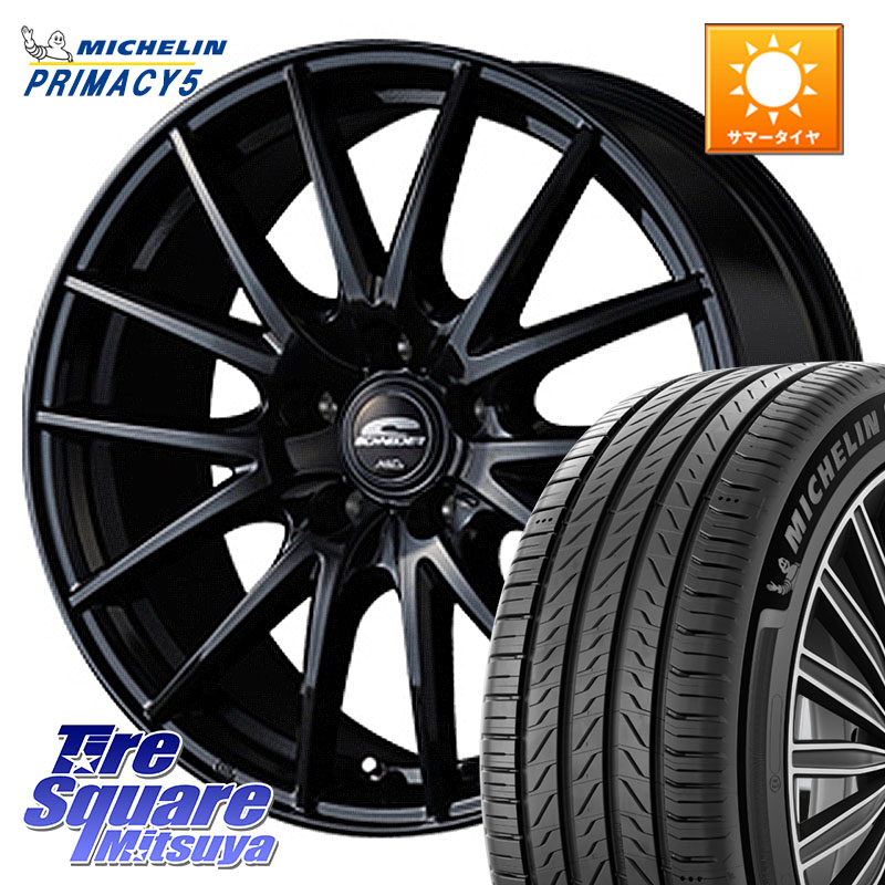 MANARAY MID SCHNEIDER SQ27 ブラック ホイール 17インチ 17 X 7.0J +38 5穴 114.3 ミシュラン PRIMACY5 プライマシー5 96W 正規 235/50R17 93,759円