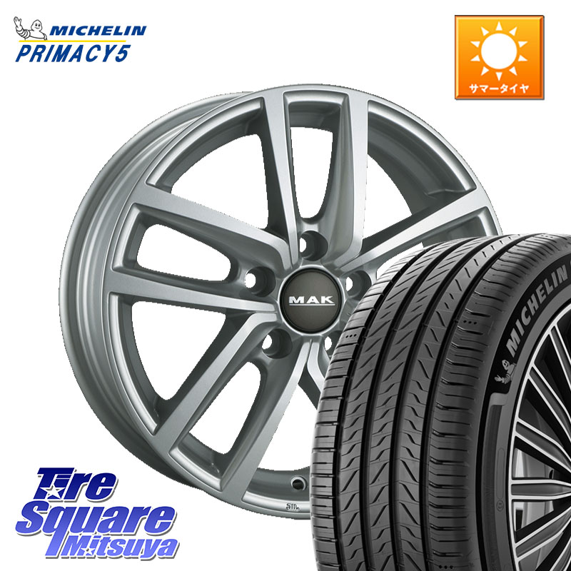 阿部商会 MAK DRESDEN ホイール 17インチ 17 X 7.0J(VW GOLF7 AU) +48 5穴 112 ミシュラン PRIMACY5 プライマシー5 93W XL 正規 205/50R17 フォルクスワーゲン ゴルフ7 GTI・R