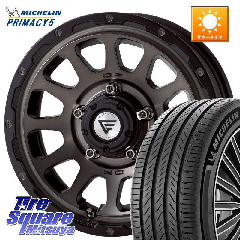 DELTA FORCE デルタフォース オーバル ジムニー専用 ホイール 16インチ 16 X 5.5J +20 5穴 139.7 ミシュラン PRIMACY5 プライマシー5 102V XL 正規 215/65R16 ジムニー専用(要オーバーフェンダー等)