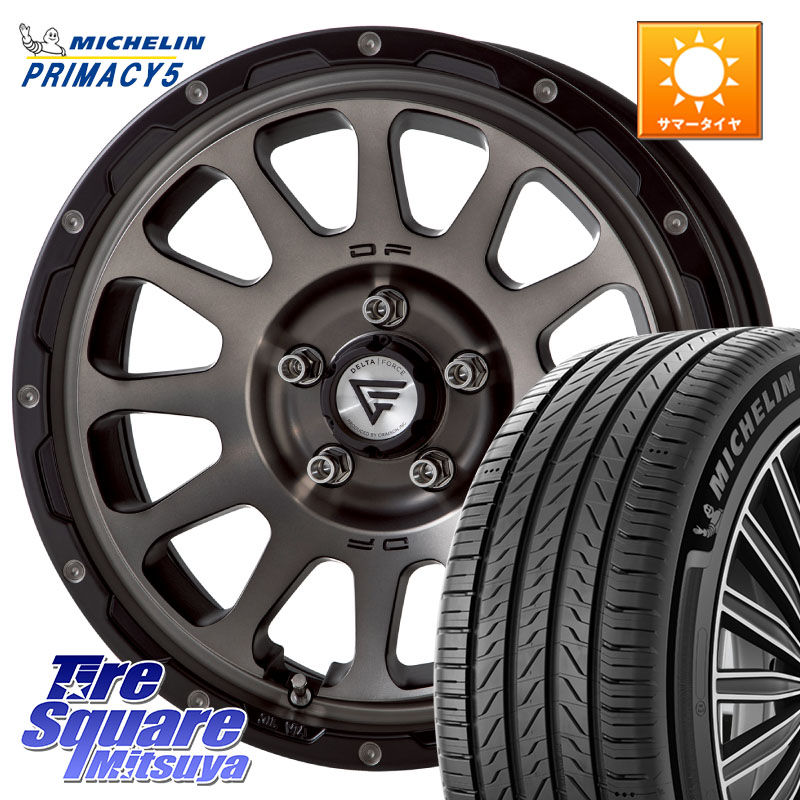 ミシュラン PRIMACY5 プライマシー5 95W XL 正規 215/50R17DELTA FORCE デルタフォース オーバル 7J ホイール 17インチ 17X7.0J 32 5穴 114.3|タイヤスクエアミツヤ