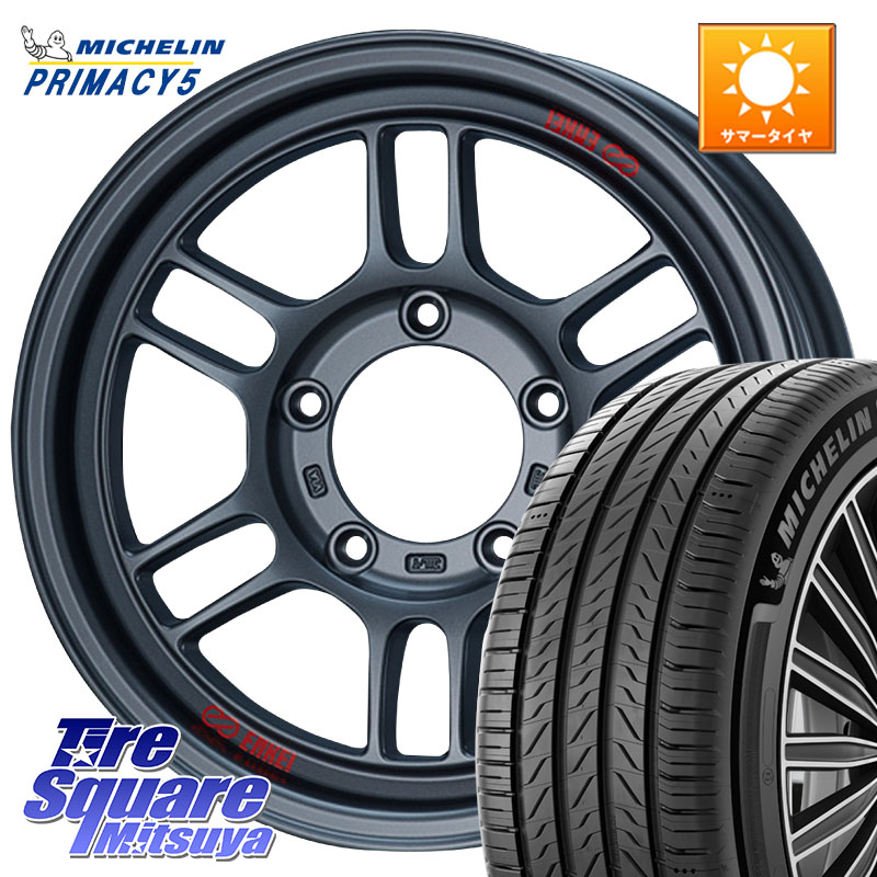ミシュラン PRIMACY5 プライマシー5 102V XL 正規 215/65R16ENKEI エンケイ ALLROAD RPT1 ガンメタ ジムニー ホイール 16インチ 16X5.5J 0 5穴 139.7 ジムニー専用(要オーバーフェンダー等) AZオフロード カスタムサイズ｜タイヤスクエアミツヤ