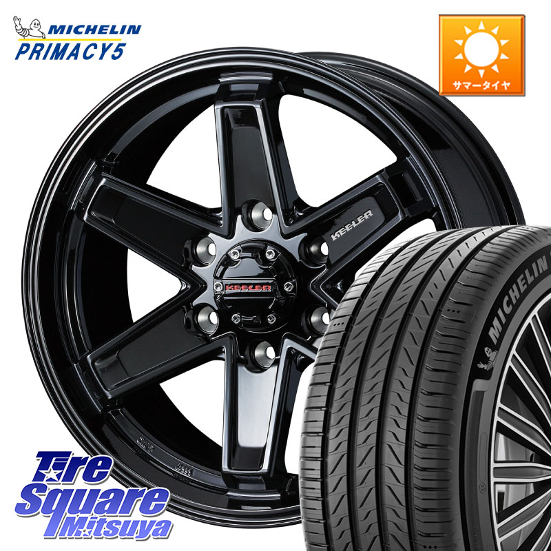 WEDS KEELER TACTICS ブラック ホイール 4本 18インチ キーラー タクティクス 18 X 8.0J +25 6穴 139.7 ミシュラン PRIMACY5 プライマシー5 110H 正規 265/60R18 GUN125ハイラックスHILUX 150系ランドクルーザープラド トライトンGSR