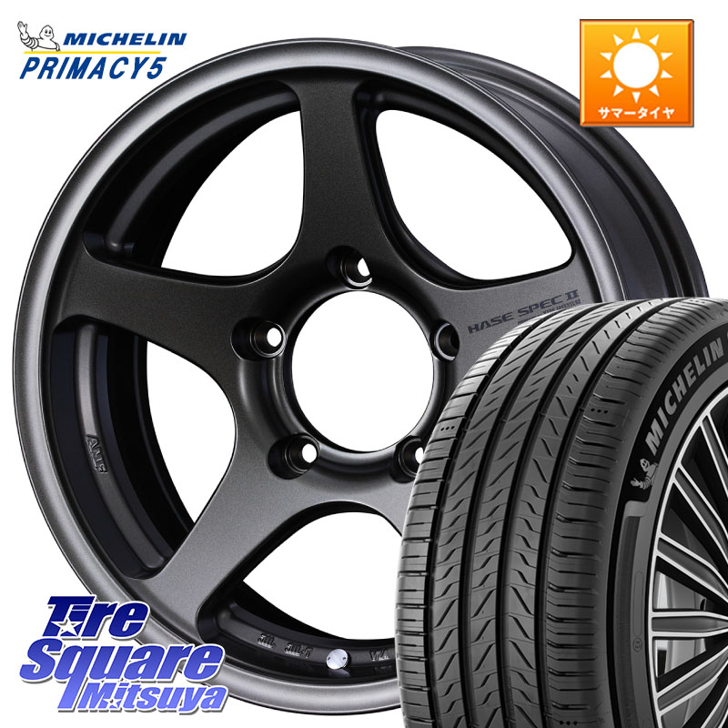 WEDS 【欠品次回07月下旬】 ウエッズ ハセスペック HASE SPEC 2 ※インセット-5 16インチ 16 X 6.0J +0 5穴 139.7 ミシュラン PRIMACY5 プライマシー5 102V XL 正規 215/65R16 ジムニー専用(要オーバーフェンダー等) ジムニ－シエラ・ノマド(カスタム)